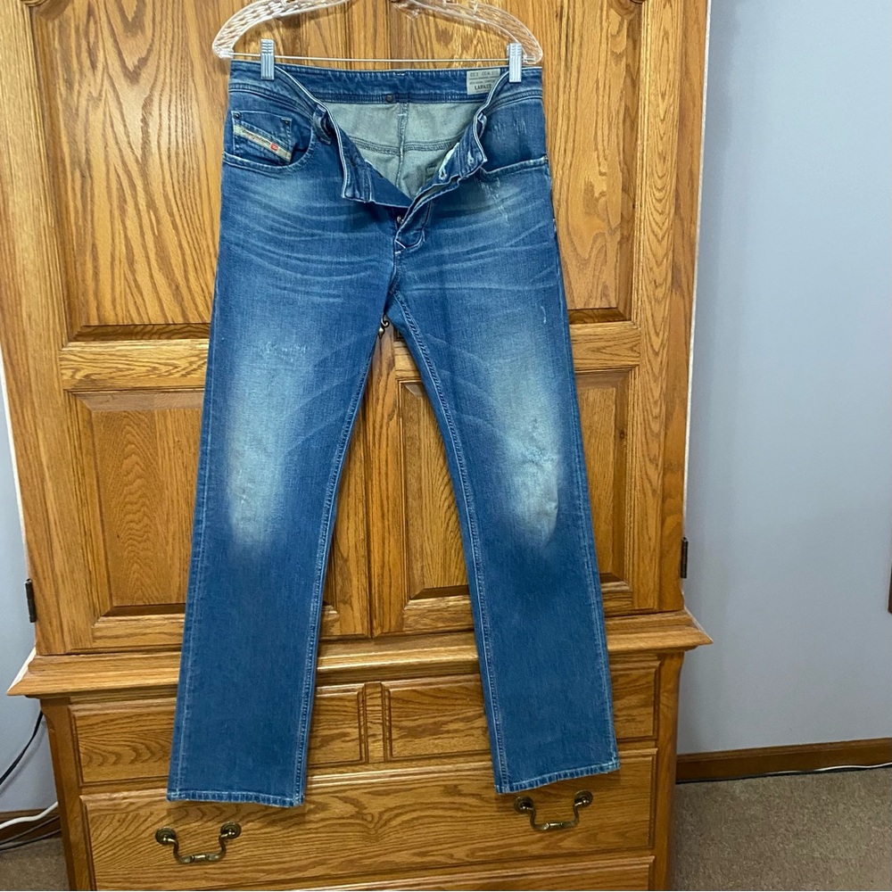 Diesel Larkee Regular Straight Jeans 32x32 Mens 0850U Denim Stretch ButtonFly - Picture 5 of 14